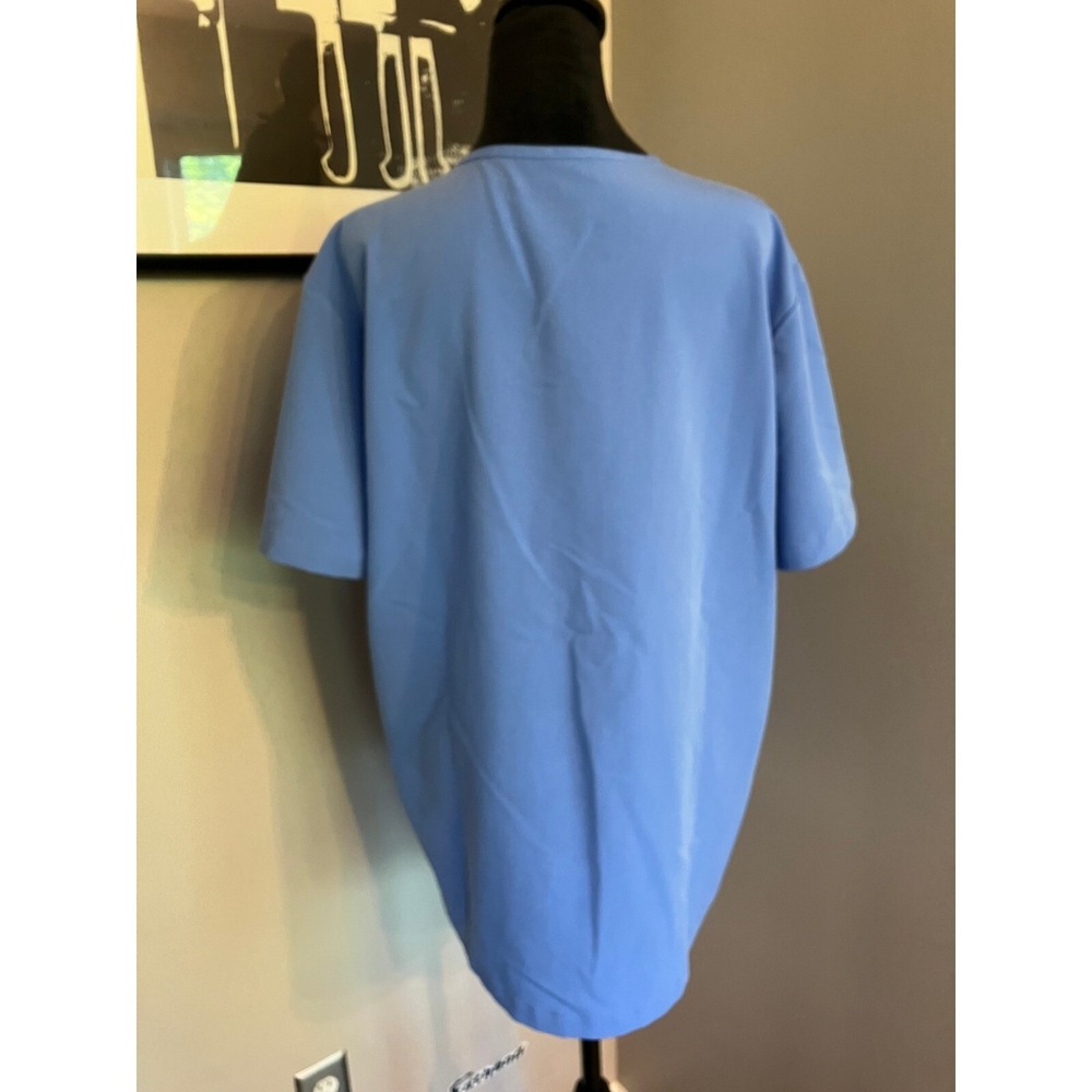 FIGS Leon 3 Pocket Scrub Uniform Top Mens Cell Blue Size Large - Picture 3 of 5